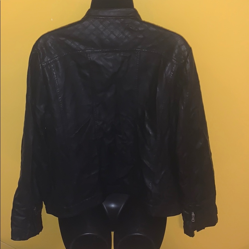KC Collection Faux Leather Jacket - Picture 3 of 8